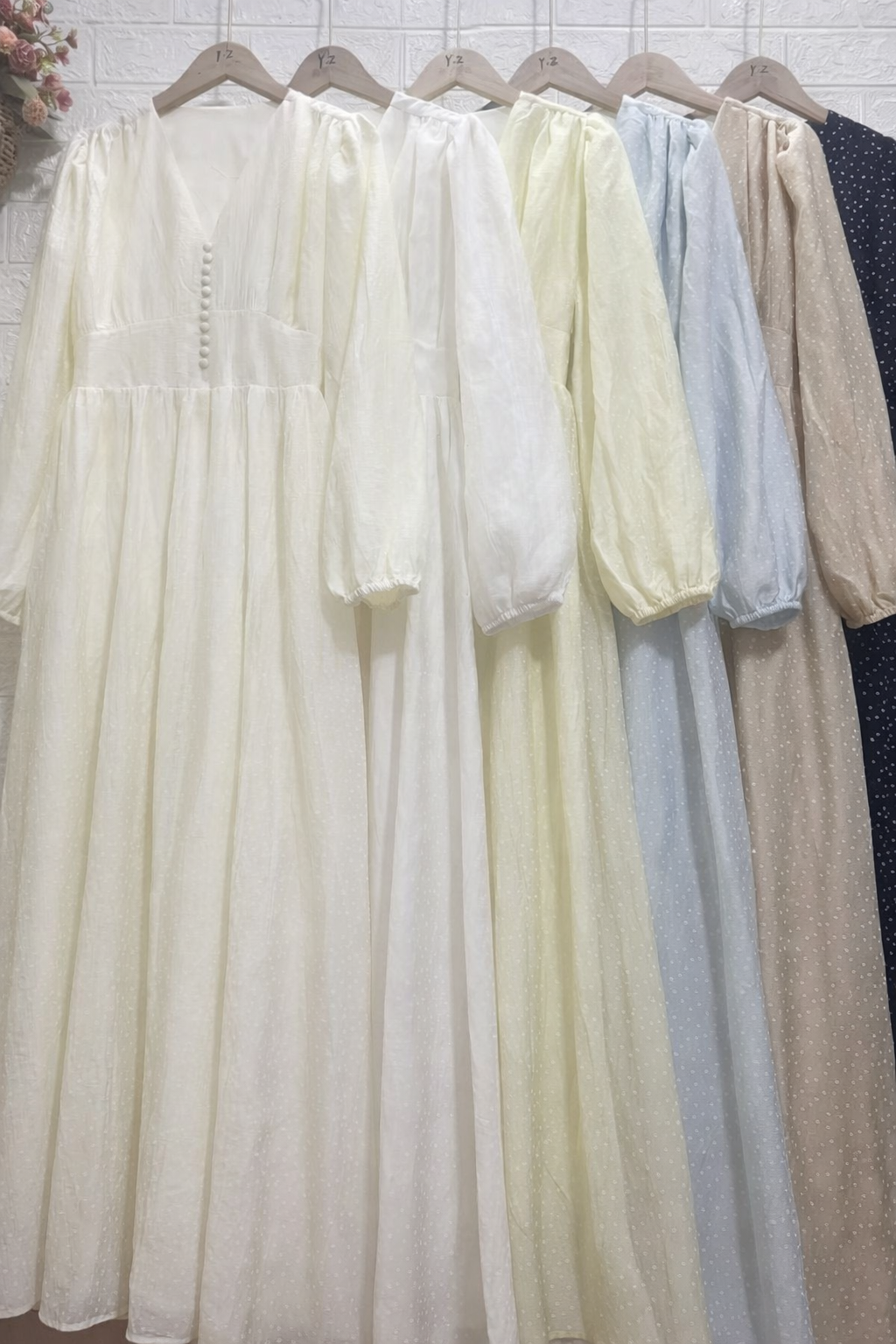 Imported Korean Long Dress Wholesale | Full Sleeve Western Gown Supplier India