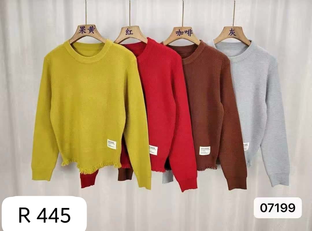 Wholesale Imported Sweatshirt Supplier - Knitted Winter Wear Pullover | 4 Colors