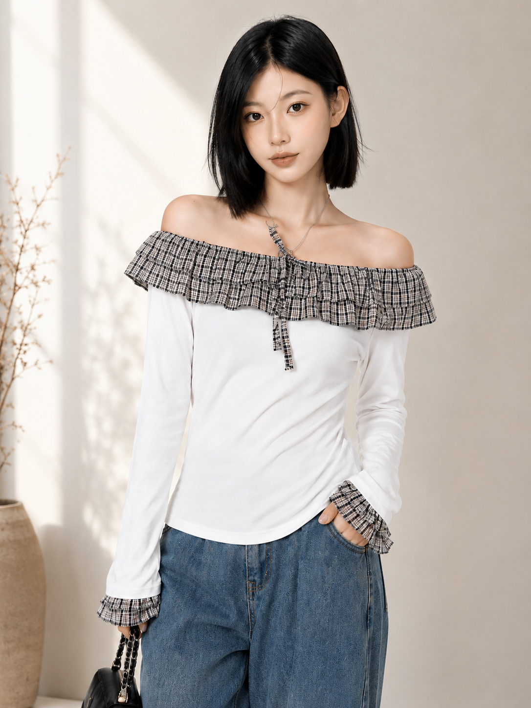 Premium Tiered Floral Peplum Top - Direct-from-Factory Apparel Wholesale India