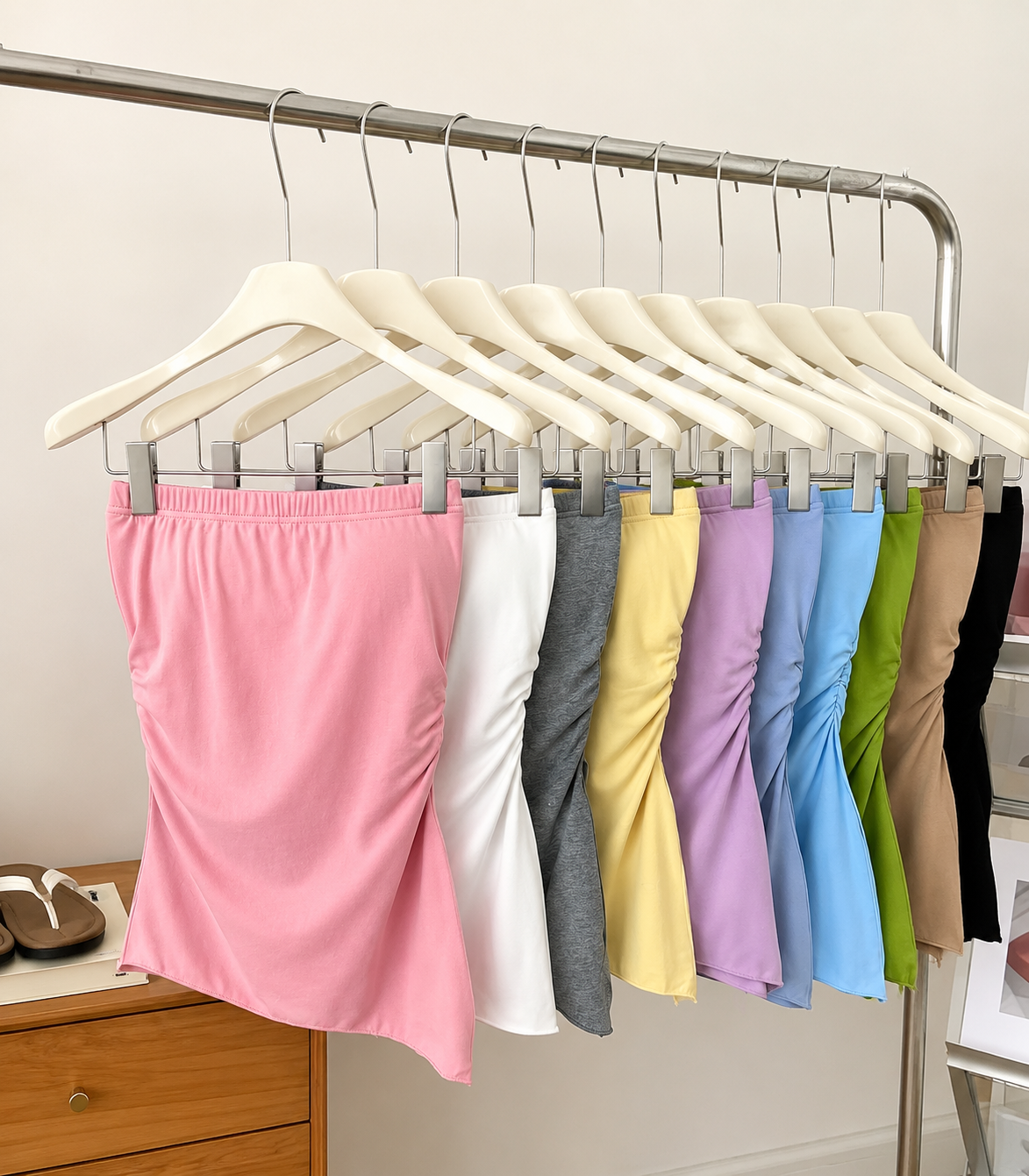 Ruched Bandeau Top - Korean Wholesale Supplier India
