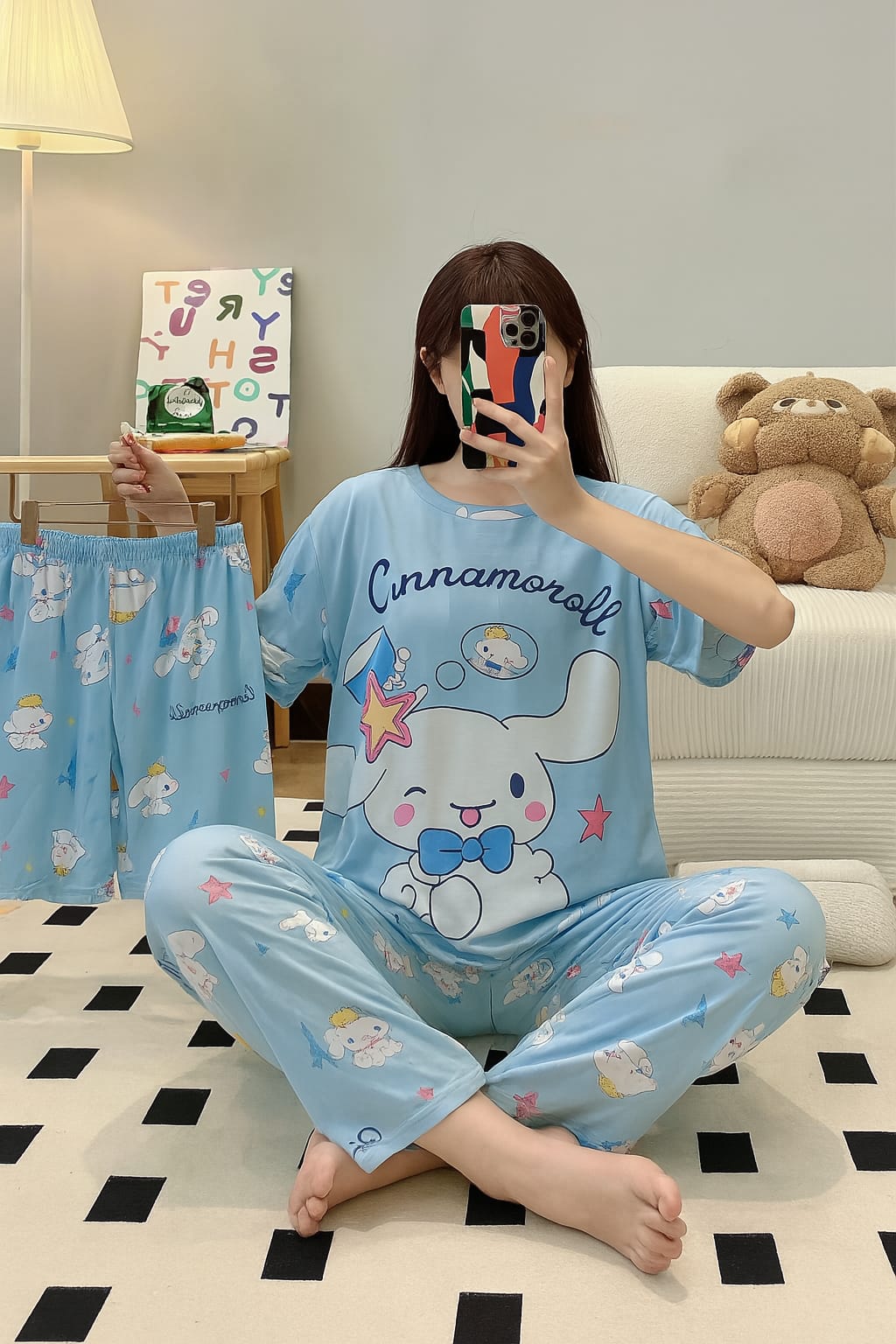Wholesale Womens Printed Nightwear Dress - Pack of 5 Mixed Prints- ZF-48