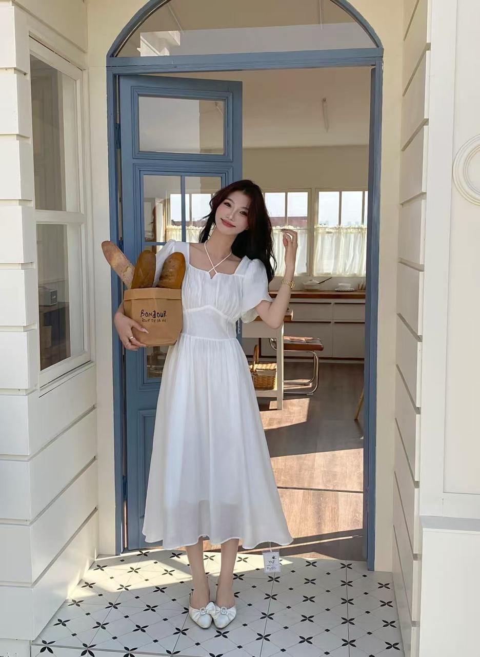 Korean Midi Dress for Women Wholesale India - Zadine Fashion