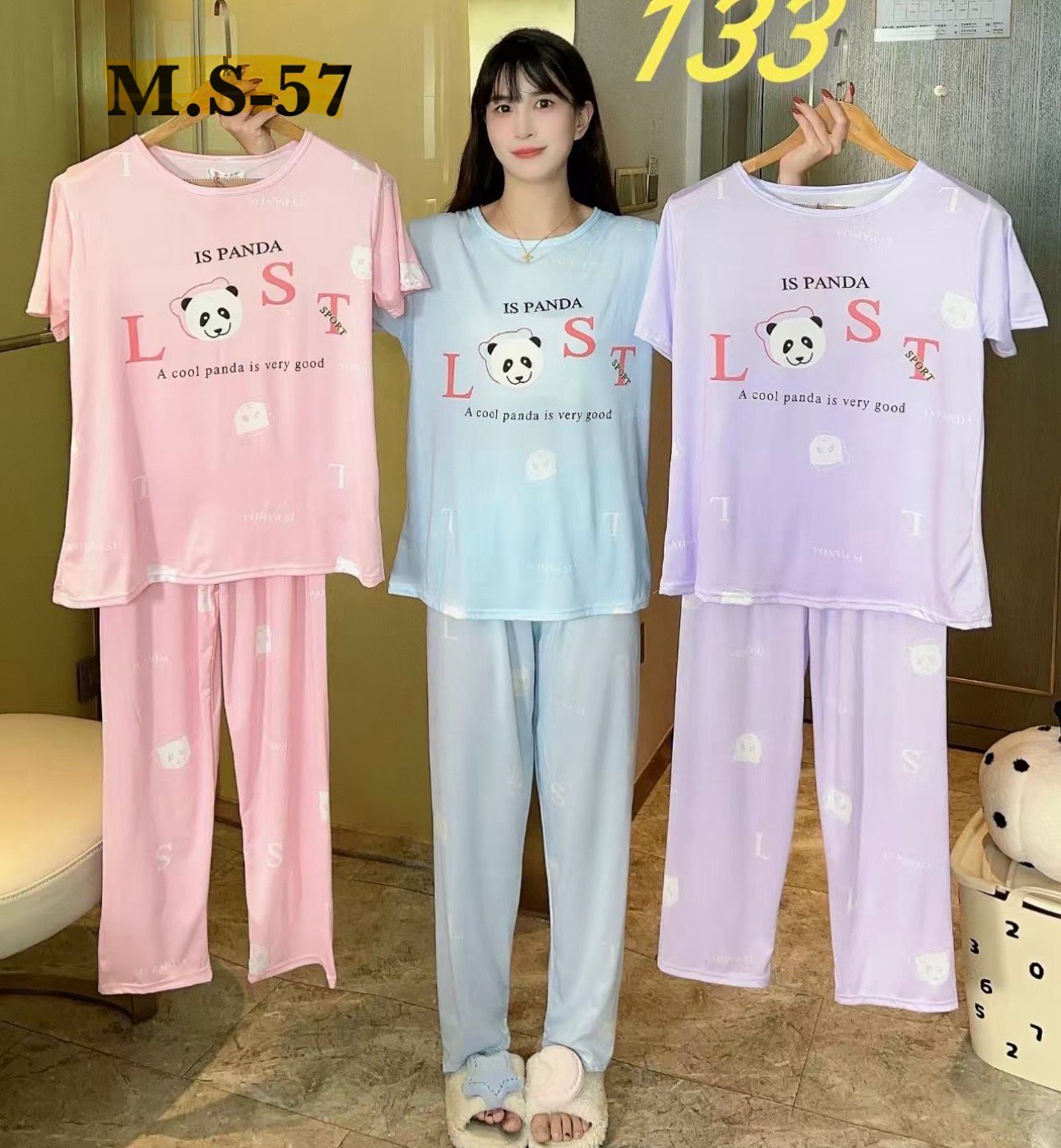 Korean Printed Night Suit Set for Women Wholesale | Cotton Striped Sleepwear Supplier India | Ladies Nightwear Bulk