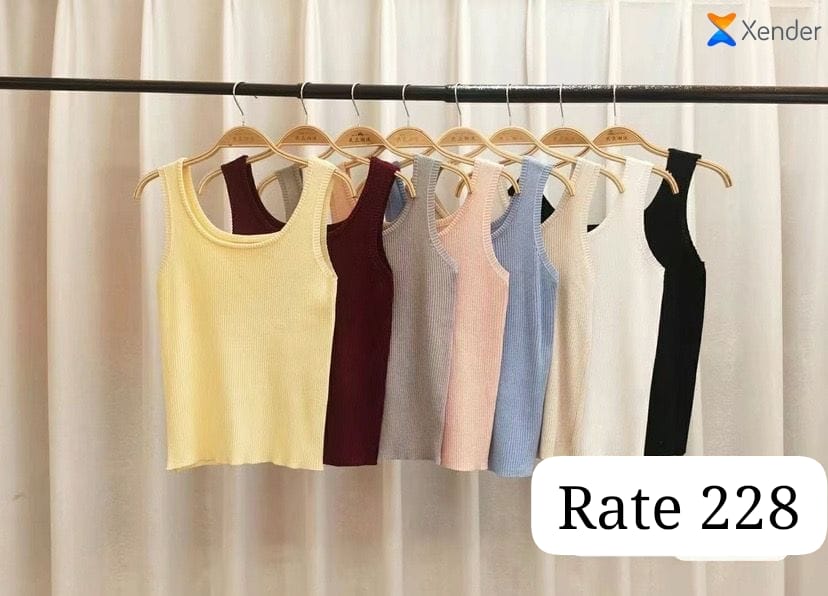 Imported Tank Top | Wholesale Korean Women's Wear (PACK OF 8 COLOR)