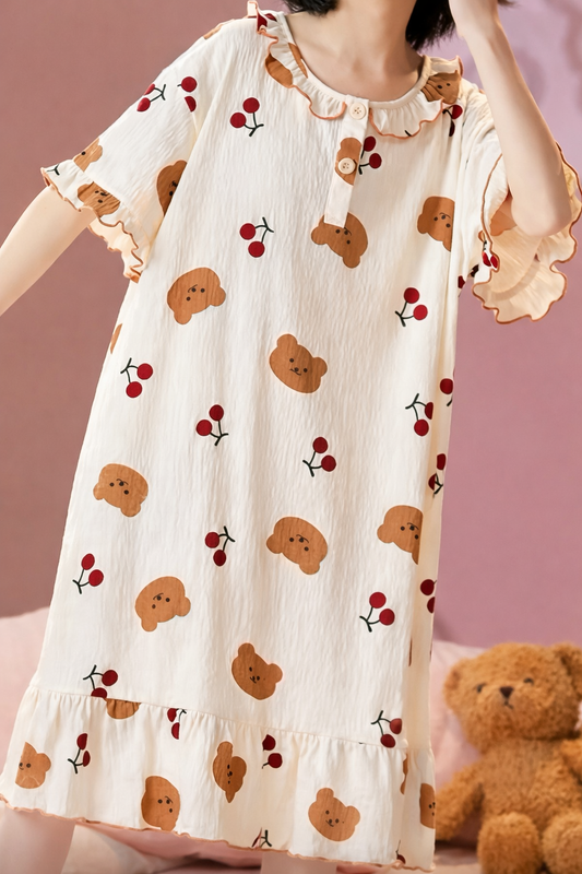 Korean Night Dress Wholesale | Imported Women Nightwear Supplier India | Korean Nightsuit Manufacturer