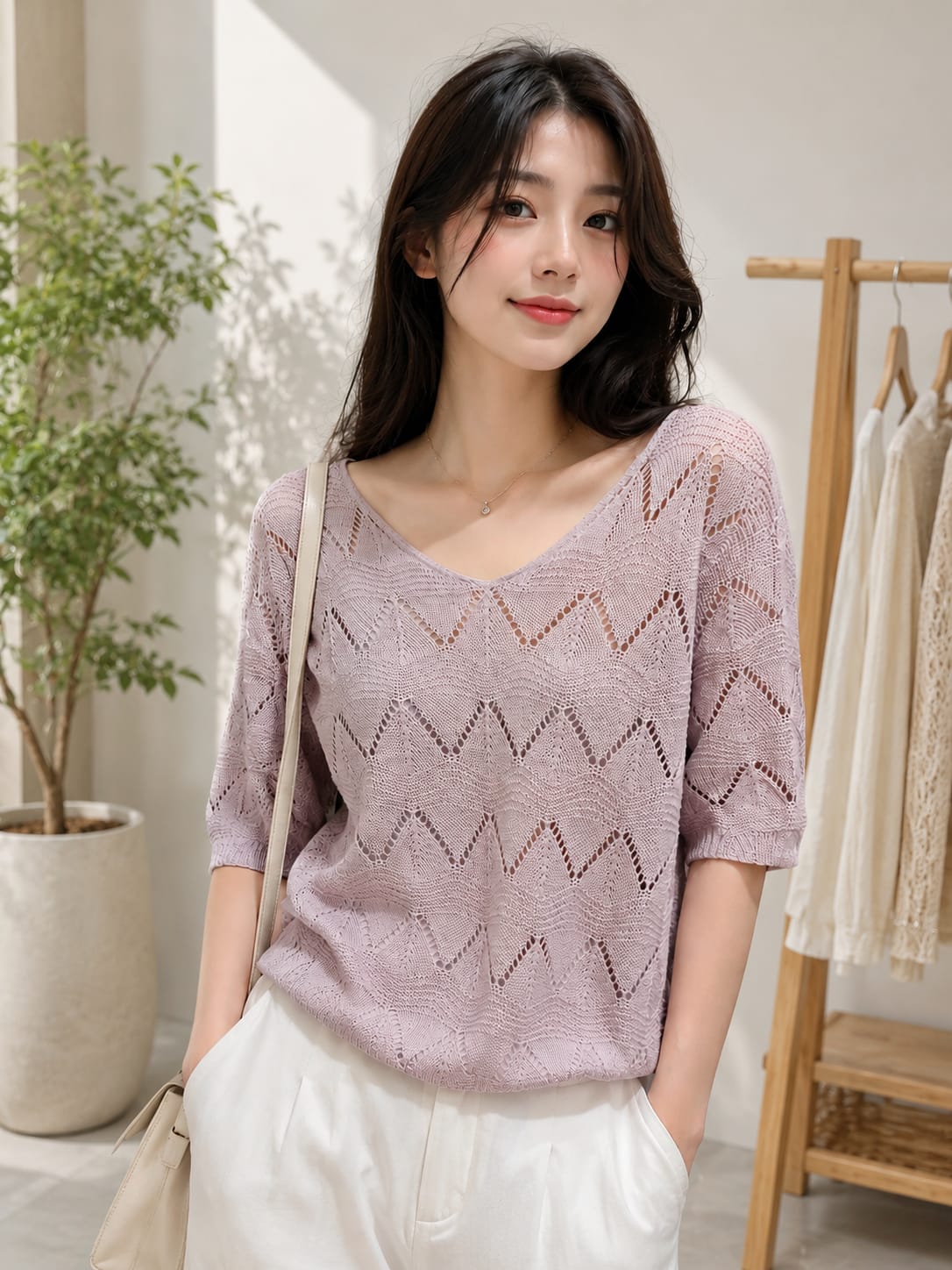 Floral Crochet Granny Square Short-Sleeve  - Trending Co-ords & Western Wear Bulk