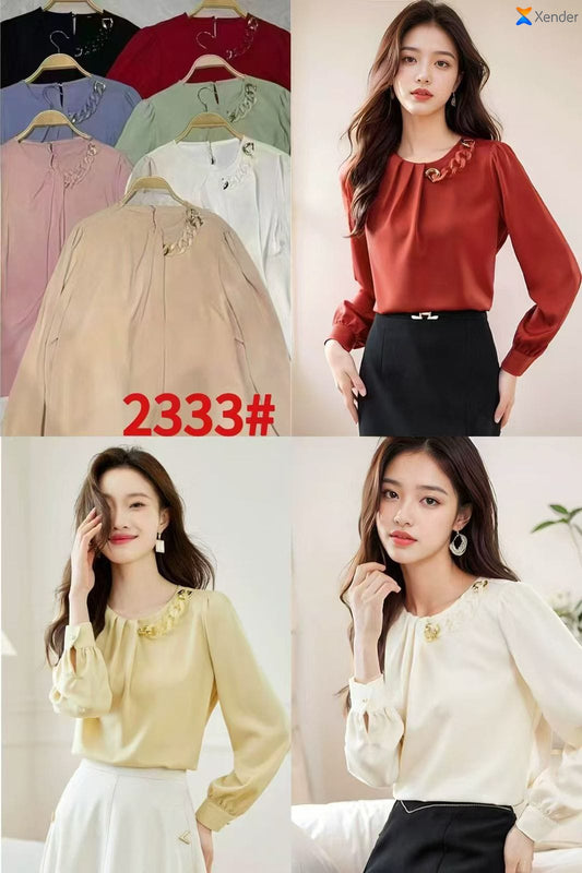 Imported Formal Top | Wholesale Korean Womens Wear   - ZF-72