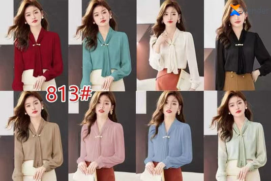 Imported Formal Top | Wholesale Korean Womens Wear   - ZF-71