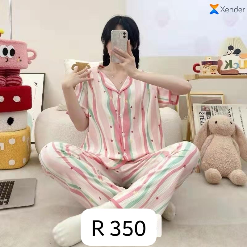 Wholesale Womens Printed Nightwear Dress - Pack of 6 Mixed Prints- ZF-46