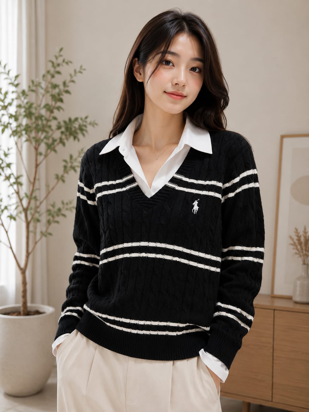 Korean Tiered Eyelet Floral Maxi Shirt  - Korean Wholesale Supplier India