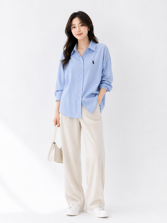Premium Oxford Oversized Shirt - High-Quality Imported Clothing Supplier