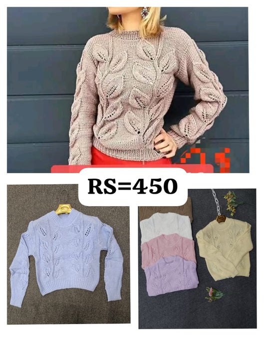 Contrast?collar V?neck sweater in fine knit, on model; smart casual Korean style