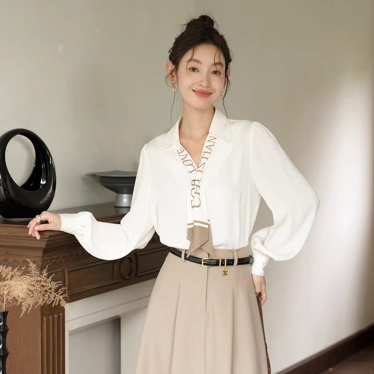 Imported Formal Top | Wholesale Korean Womens Wear   - ZF-76