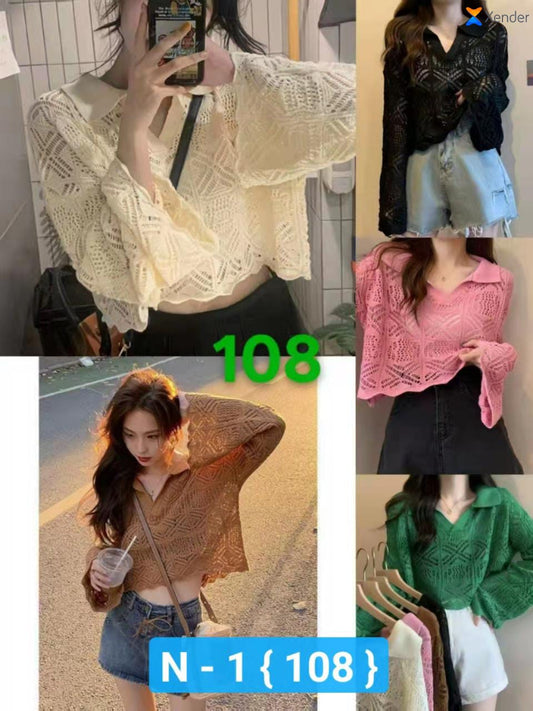 Imported Crosio Lace Top | Wholesale Korean Women's Wear   - ZF-87