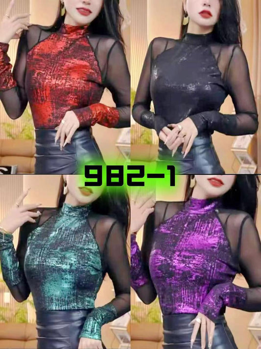 Fancy Shimmer Top 83 by Zadine – Korean imported B2B fashion