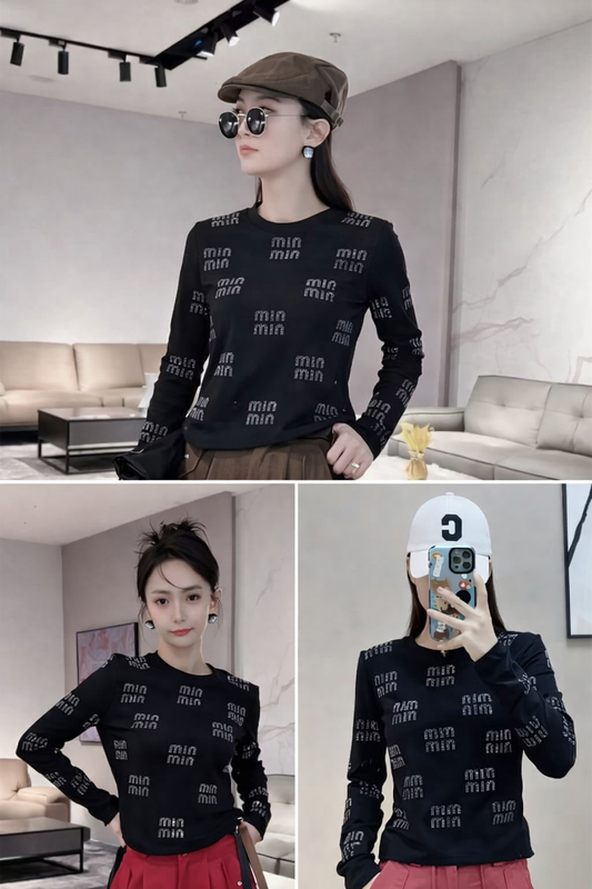 Imported Korean Printed Full Sleeve Top for Women – Wholesale
