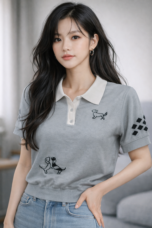 Imported Korean Polo Knit Top Wholesale Wholesale India - Zadine Fashion
