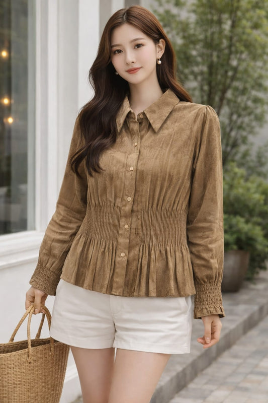 Imported Korean Embroidered Shirt Wholesale Wholesale India - Zadine Fashion