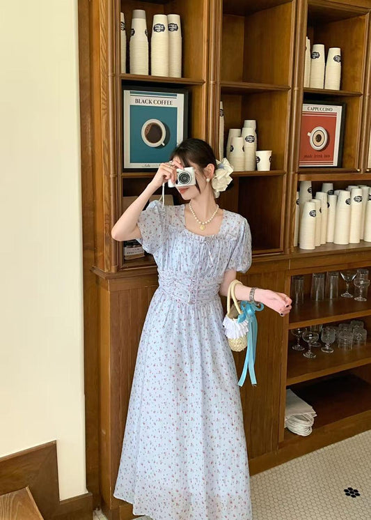 Korean Floral Midi Dress for Women | Wholesale Supplier India