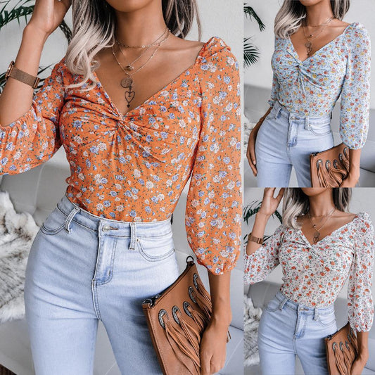 Printed Crop Top 98 by Zadine – Korean imported B2B fashion