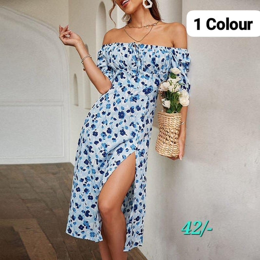 Printed Dress 103 by Zadine – Korean imported B2B fashion