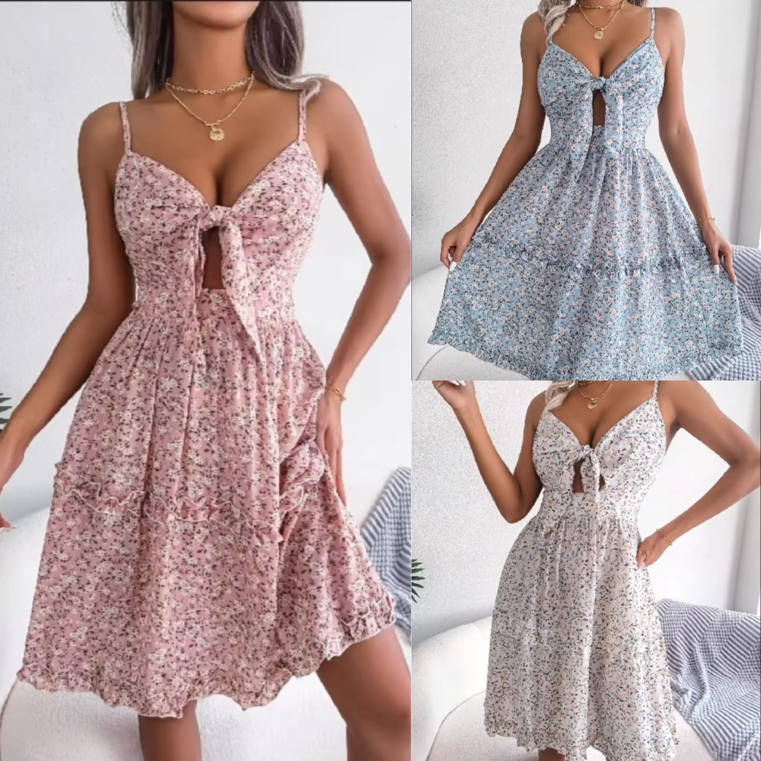 Printed Frock 107 by Zadine – Korean imported B2B fashion