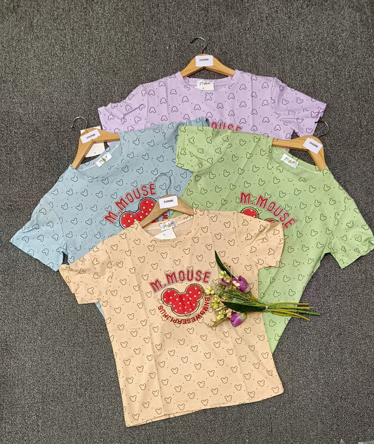 Printed Tshirt 126 by Zadine   Korean imported B2B fashion