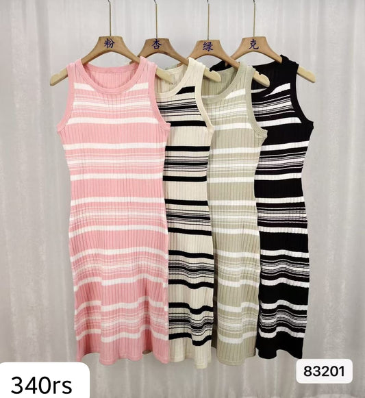 Imported Midi Dress  | Wholesale Korean Women’s Wear  (PACK OF 4 COLOR)