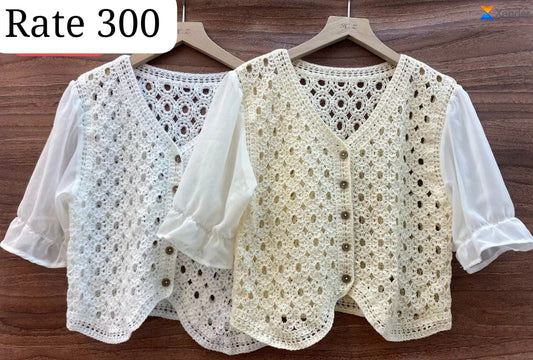 Imported Crosio Lace Top | Wholesale Korean Women's Wear  - ZF-123