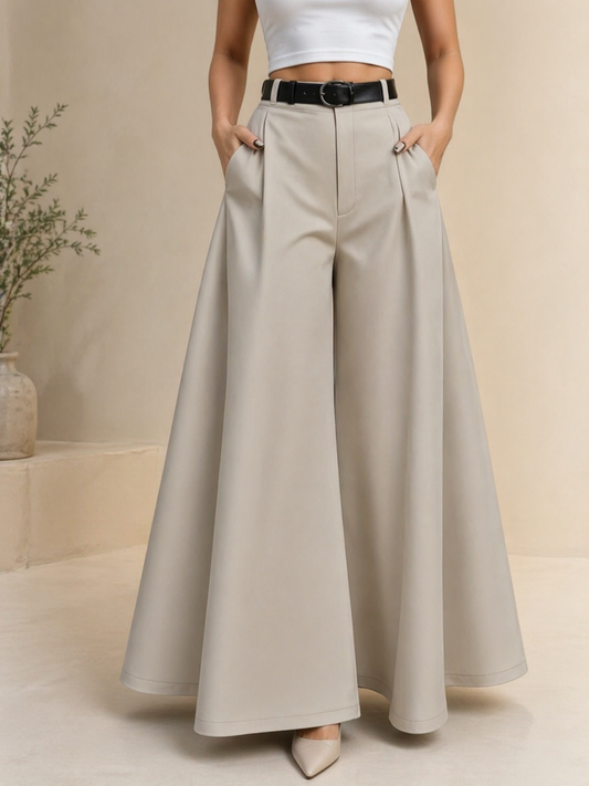 High Waist Palazzo Skirt Pants for Women | Korean Wide Leg Skort Style Size Pack (28–34) Wholesale India
