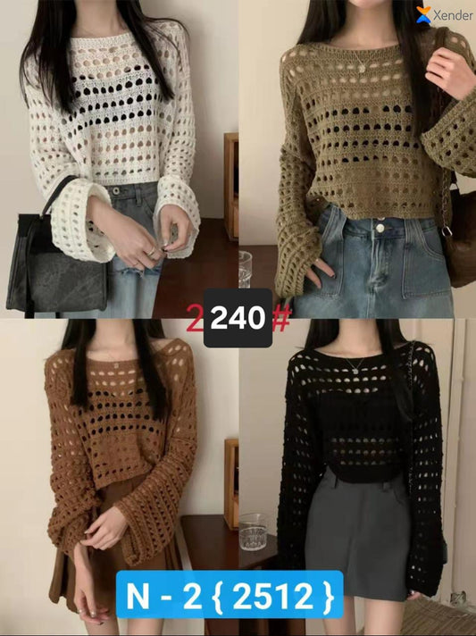 Imported Crosio Lace Top | Wholesale Korean Women's Wear  - ZF-133