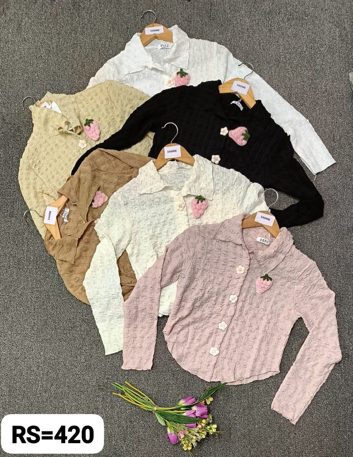 Zadine (Pack of 6 ) Imported Crop Top Fo Women. Rate : 420