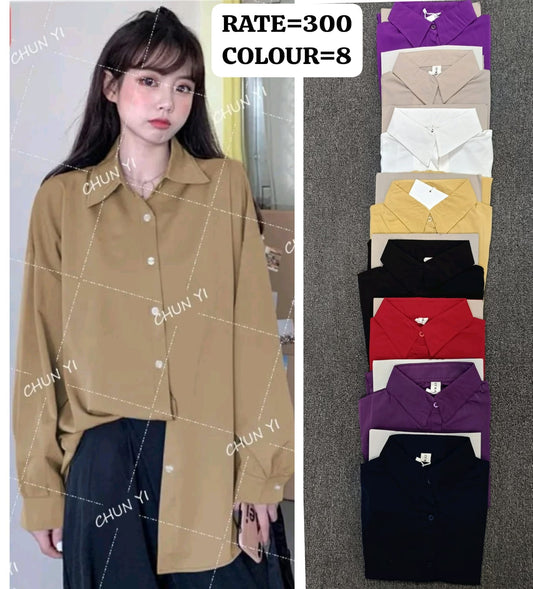 Imported Korean partywear Shirt | Wholesale Korean Women's Wear    - ZF-232