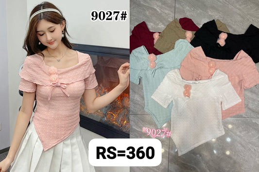 Zadine (Pack of 6 ) Imported Crop Top Fo Women. Rate : 360