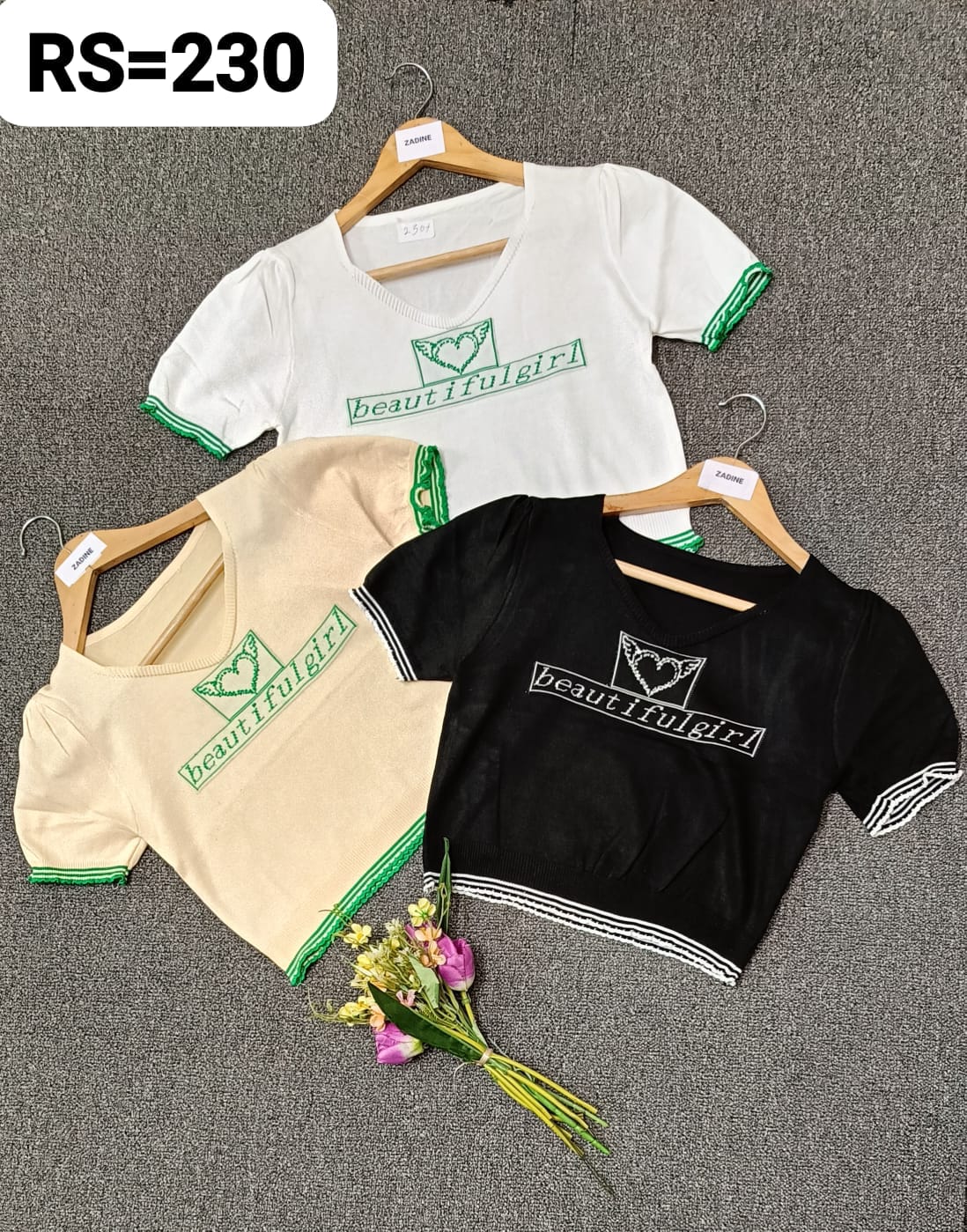 Zadine (Pack of 3 ) Imported Crop Top For Women. Rate : 230