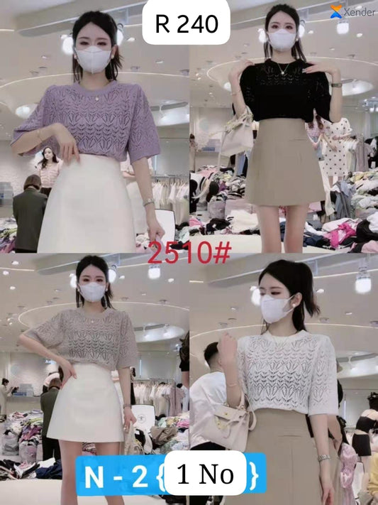 Imported Crosio Lace Top | Wholesale Korean Women's Wear  - ZF-50