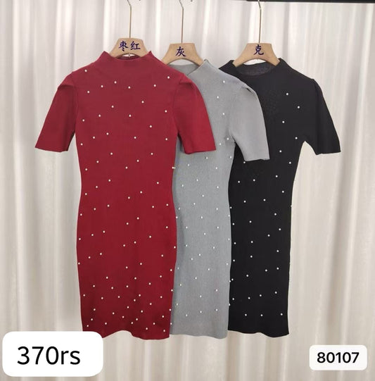 Imported Midi Dress  | Wholesale Korean Women’s Wear  (PACK OF 4 COLOR)