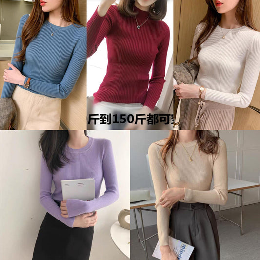 Imported Knitting Fullslevees Crop Top | Wholesale Korean Womens Wear  - ZF-56