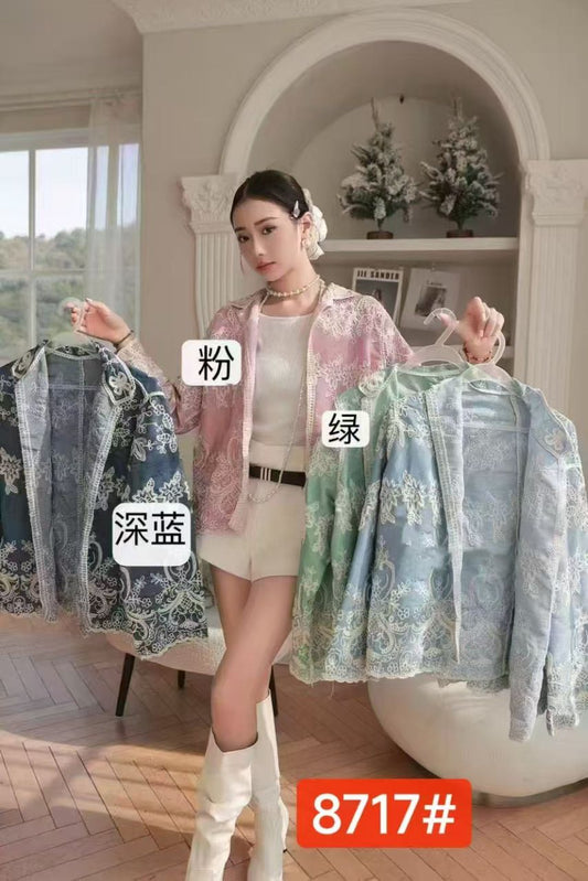 Zadine Imported Embroidery Shirt  Wholesale Korean Womens Wear  - ZF-35