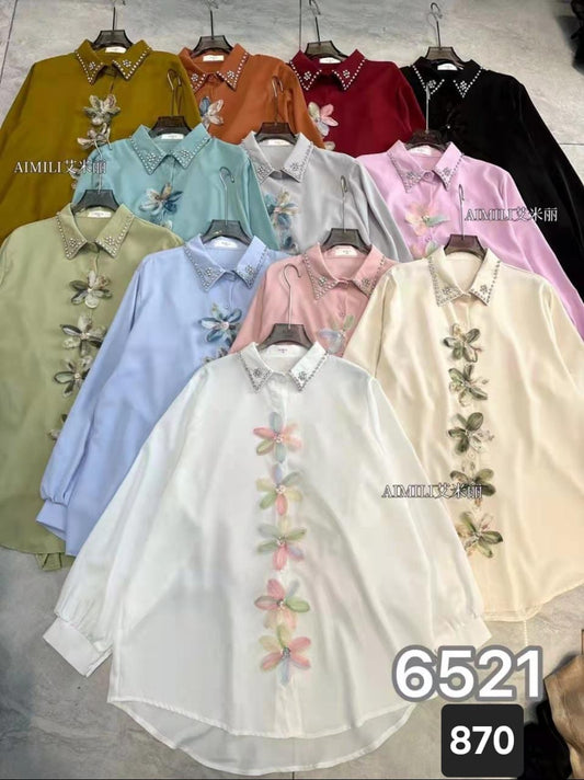 Imported Embroidery Shirt |Wholesale WESTERN Wear  (PACK OF 5 COLOR)