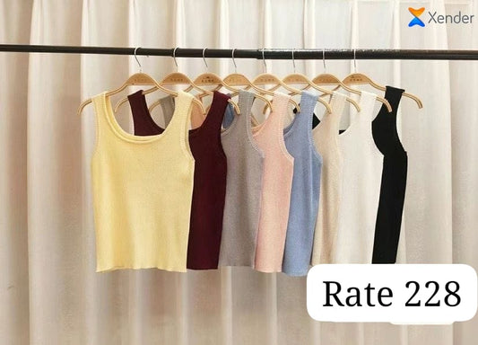 Imported Tank Top | Wholesale Korean Women's Wear  (PACK OF 8 COLOR)