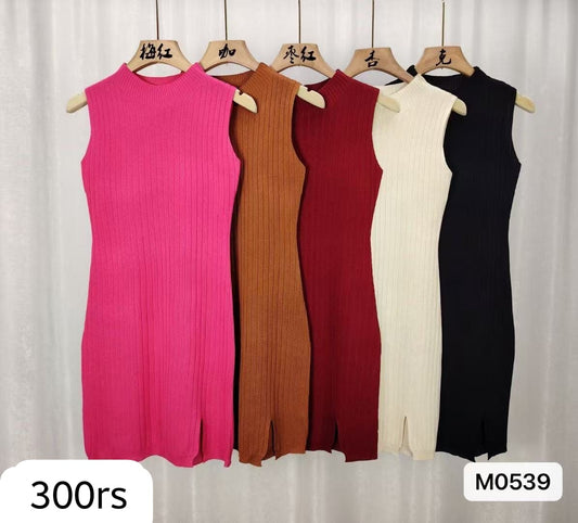 Imported Midi Dress  | Wholesale Korean Women’s Wear  (PACK OF 5 COLOR)