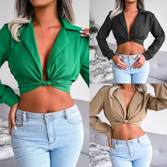 Satin Crop Top 122 by Zadine – Korean imported B2B fashion
